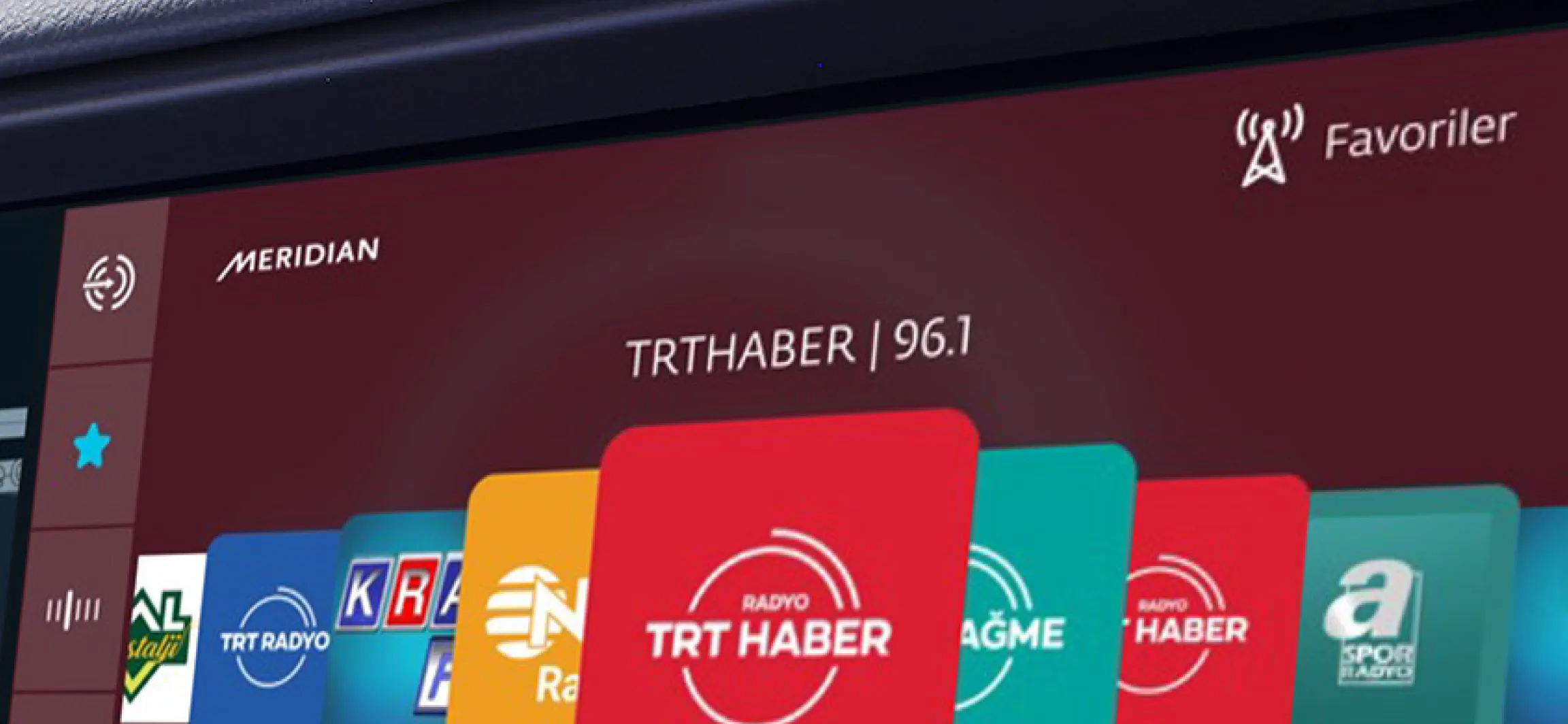 As the radio logo changes, the background color changes accordingly. Your media experience is now more user-friendly.
