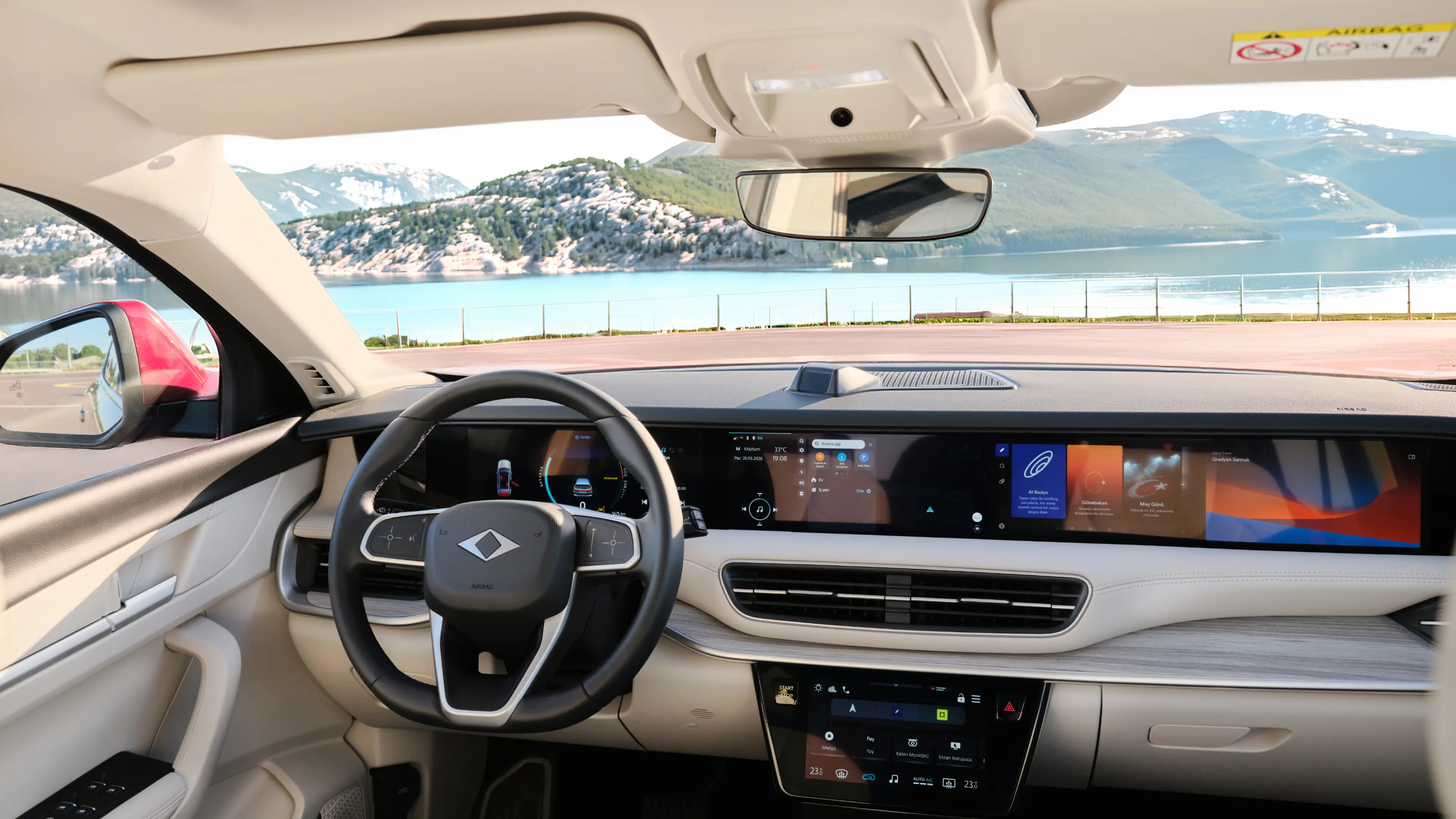 Togg T10X interior and digital displays